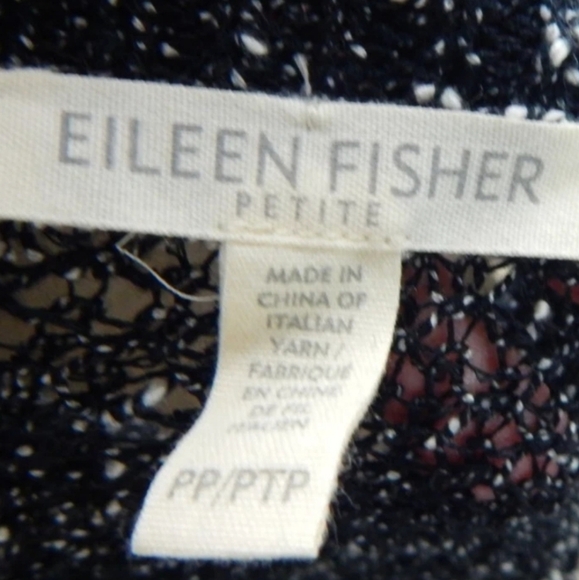 Eileen Fisher Sheer Speckled Knit Top - Picture 2 of 3